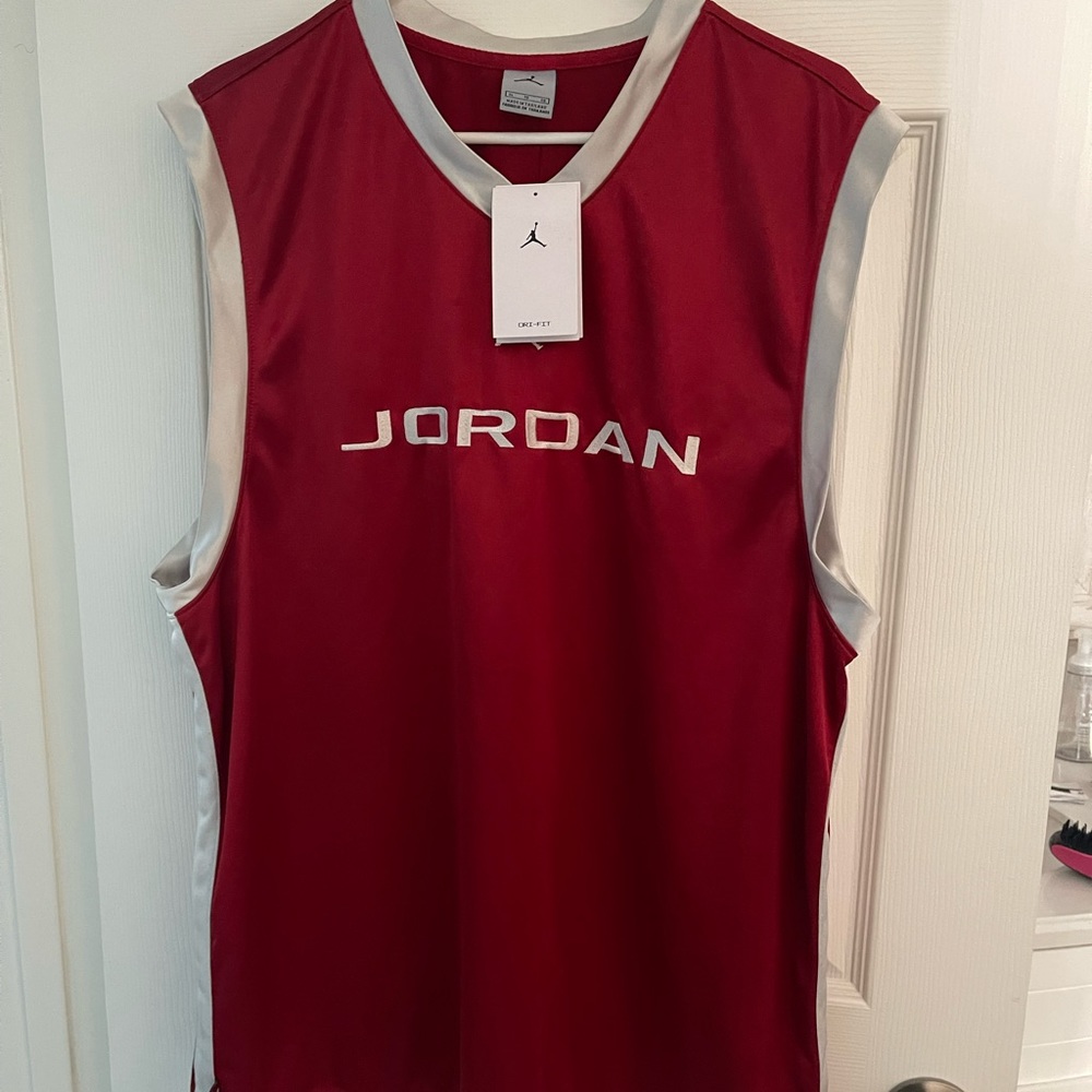 Red X-Large mens jordan dri fit shirt